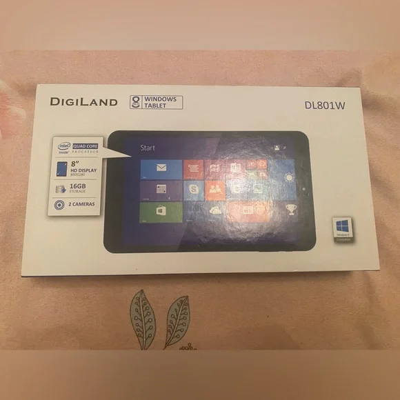 DigiLand Windows Tablet. DL801W. Brand new in box. - Picture 1 of 3